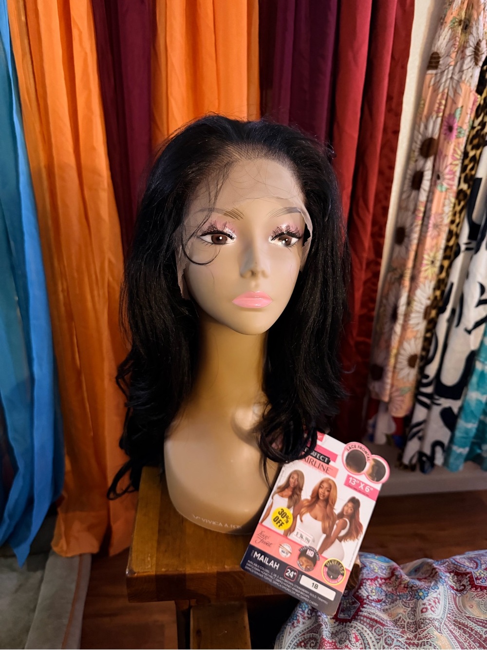 Lace Front Wig - Natural Black Women’s Wig with Soft Waves
